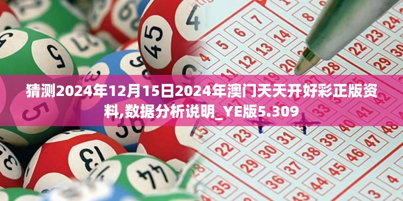 猜测2024年12月15日2024年澳门天天开好彩正版资料,数据分析说明_YE版5.309