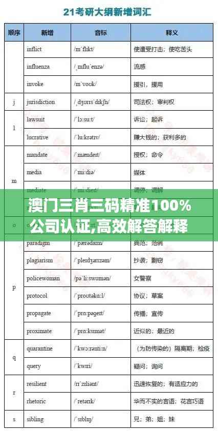 澳门三肖三码精准100%公司认证,高效解答解释定义_钱包版10.807