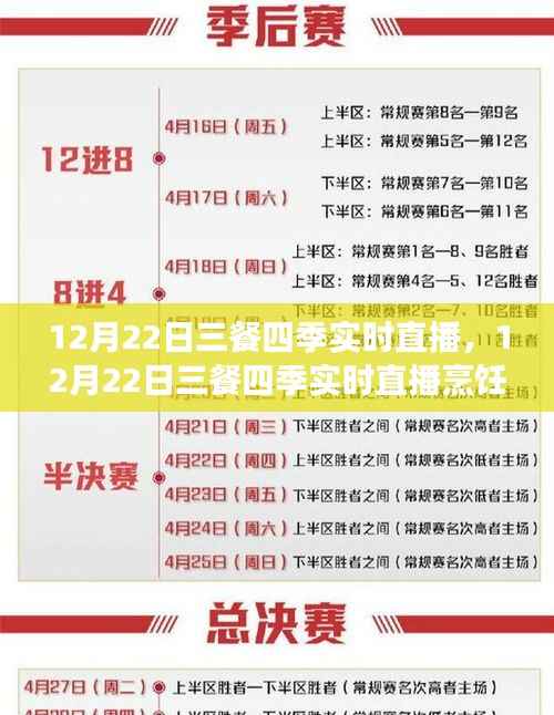 12月22日三餐四季实时直播烹饪指南,零基础学习直播烹饪技能