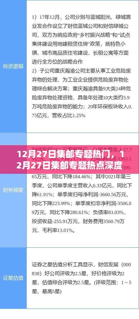 12月27日集邮专题热点深度解析与探讨