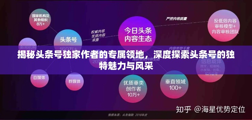 揭秘头条号独家作者的专属领地,深度探索头条号的独特魅力与风采