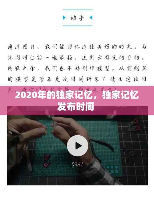 2020年的独家记忆，独家记忆发布时间 