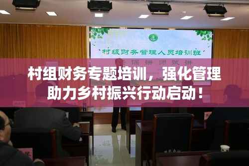 村组财务专题培训,强化管理助力乡村振兴行动启动!