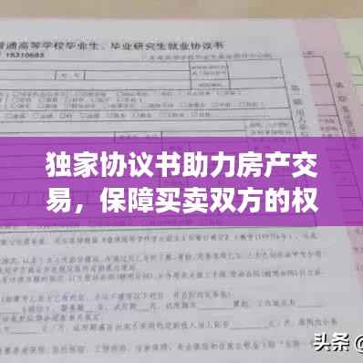 独家协议书助力房产交易,保障买卖双方的权益安全