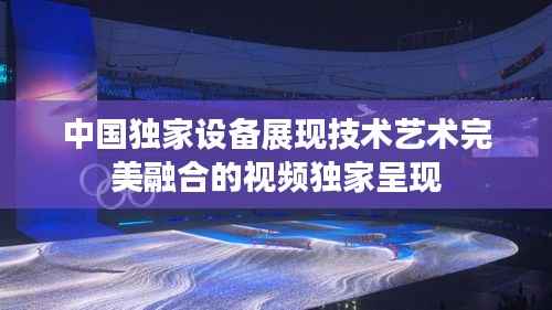 中国独家设备展现技术艺术完美融合的视频独家呈现