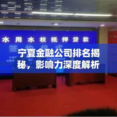 宁夏金融公司排名揭秘,影响力深度解析
