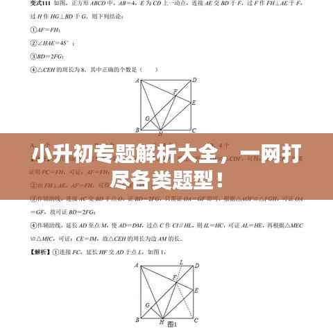 小升初专题解析大全,一网打尽各类题型!