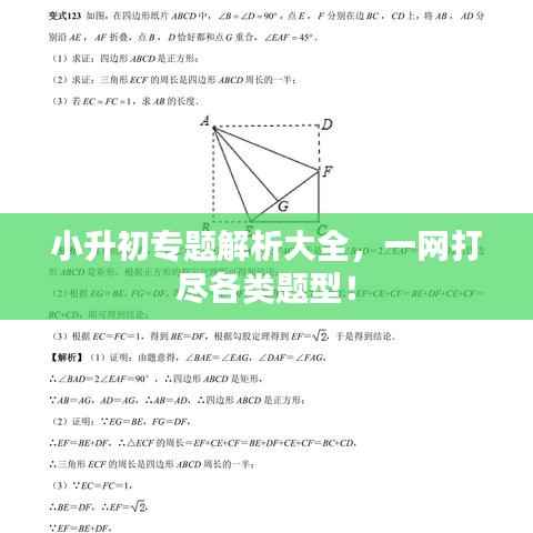 小升初专题解析大全,一网打尽各类题型!