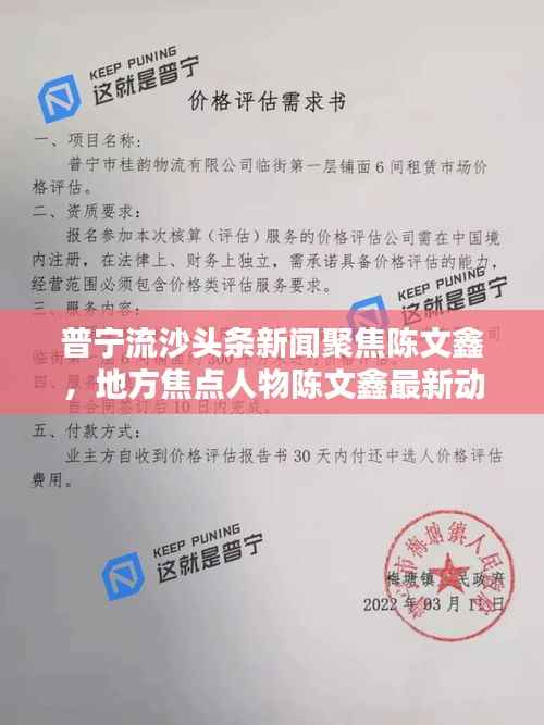 普宁流沙头条新闻聚焦陈文鑫,地方焦点人物陈文鑫最新动态速递