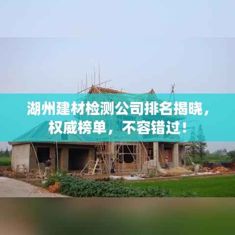 湖州建材检测公司排名揭晓,权威榜单,不容错过!