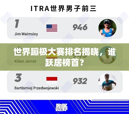 世界蹦极大赛排名揭晓,谁跃居榜首?